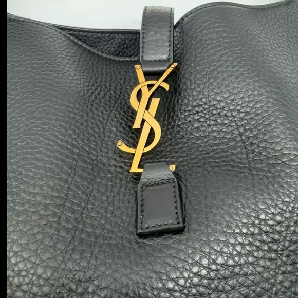 Saint Laurent Black Tote with Gold Accent - Picture 7 of 10
